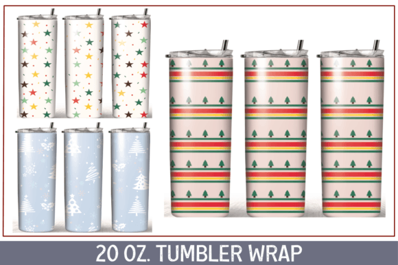 20 Oz Tumbler Wrap Christmas Bundle: Crafts Graphics Review