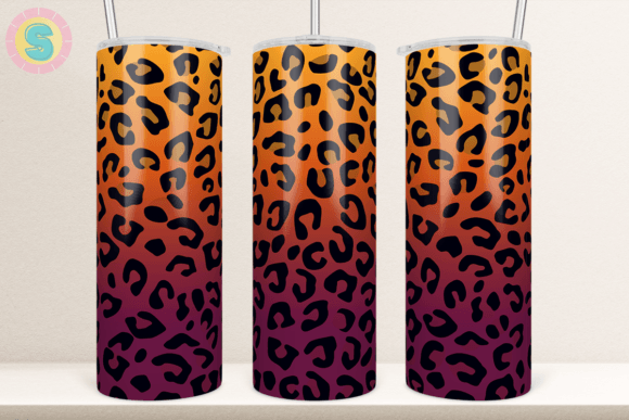 20Oz Fall Leopard Tumbler Graphics for Seasonal Crafts