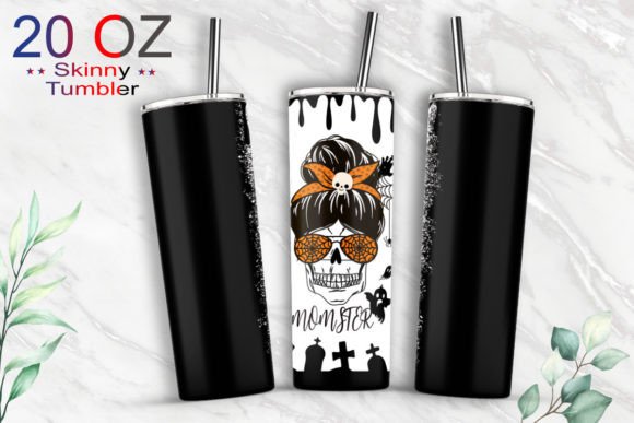 20oz Tumbler Mom Halloween Graphics & Print Template Review