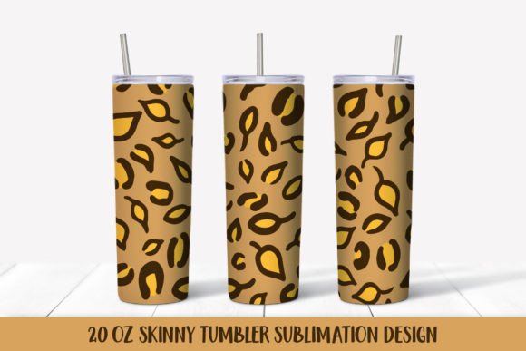 Autumn Leaves Leopard Print Graphics & Illustrations