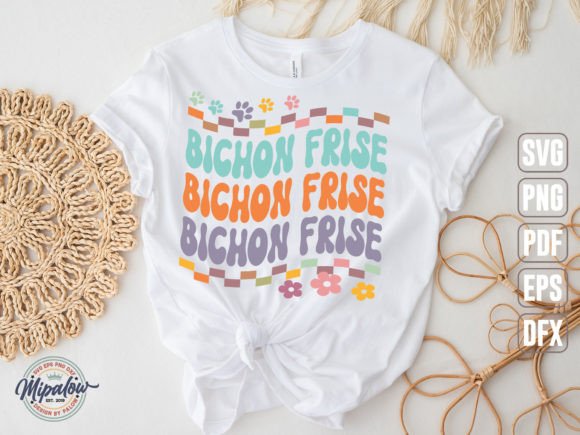 Bichon Frise Svg, Groovy Wavy Retro. – Graphics for Crafts