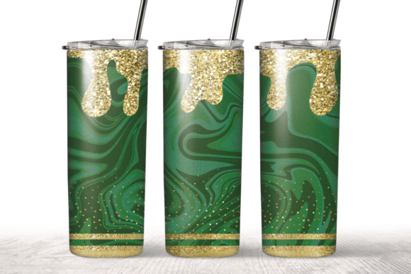 Christmas Glitter Gold Tumbler Wrap Graphics Review