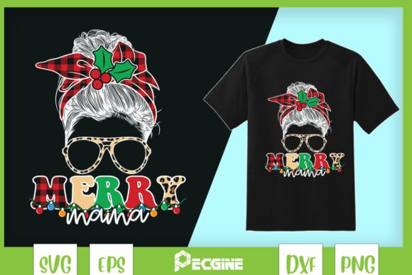 Christmas Merry Mama Messy Bun SVG: Graphics & Crafts Review