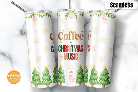 Christmas Music 20 Oz Skinny Tumbler: Graphics & Crafts