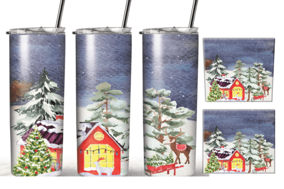 Christmas Night 20 Oz Skinny Tumbler: Graphics & Crafts Review
