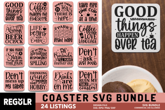 Coaster Quotes Svg Bundle: Graphics & Crafts Review