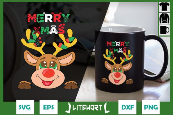 Merry Christmas Reindeer SVG: Graphics & Crafts Review