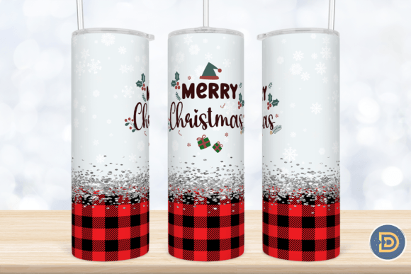 Merry Christmas Tumbler Sublimation PNG: Crafts Graphics