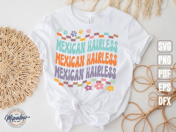 Mexican Hairless SVG: Groovy Wavy Retro Graphics for Crafts