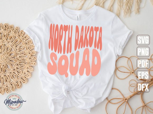 North Dakota Squad Vintage Graphic for Crafts