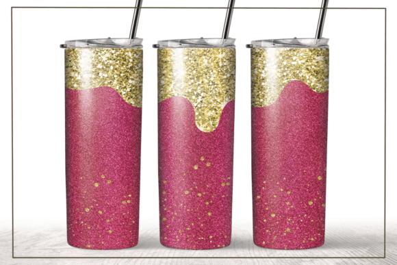 Pink Gold Glitter Tumbler Wrap: A Designer’s Take
