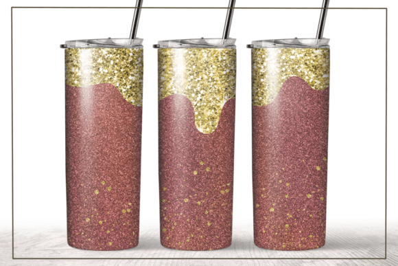 Purple Gold Glitter Graphics for Tumbler Crafts