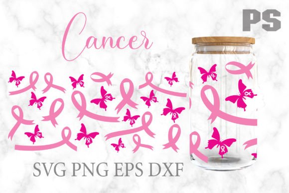 Stitching the 16oz Breast Cancer Awareness SVG