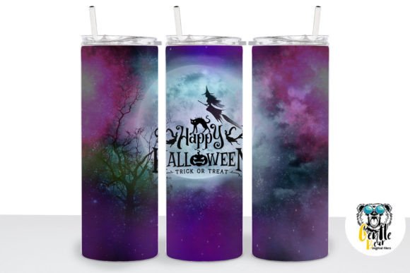 Trick or Treat Halloween Tumbler Wrap: Graphics & Print