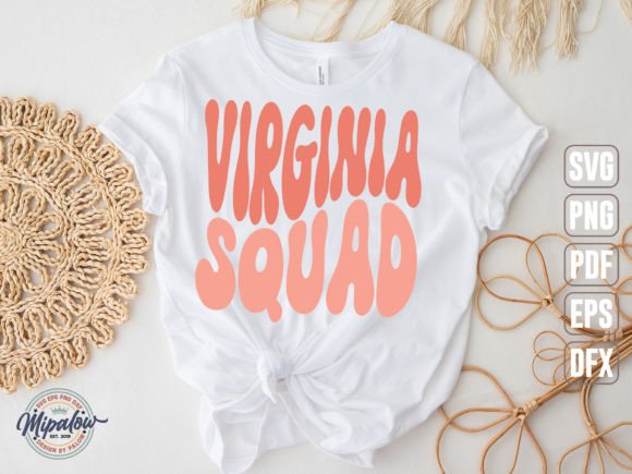 Virginia Squad State Vintage Svg: Graphics & Crafts