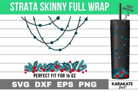 Xmas Leaf 16 Oz Strata Skinny Wrap SVG: Graphics & Crafts Review